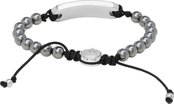 Actual product image Diesel Beads (25 cm, Stainless steel, Fabric, Agate)
