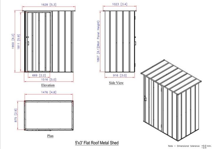 Produktbild Duramax Metall Gerätehaus 148x88 Gartenhaus