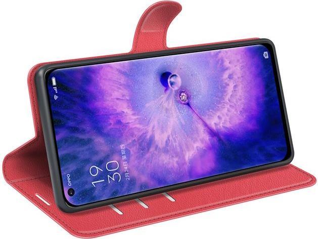 Actual product image MU Classic Litchi Leather Bookcover Series (Oppo Find X5)