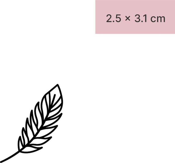 Produktbild minink Temporäres Tattoo – Feder