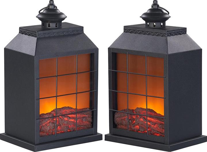 Produktbild Carlo Milano 2er-Set Elektro-Deko-Kamine