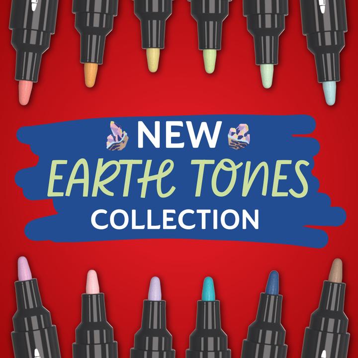 Produktbild Sharpie - Creative Marker Acrylic Paint Pens - Earth Tones - Bullet Tip - Assorted Colours - 12... (Mehrfarbig, 12 x)