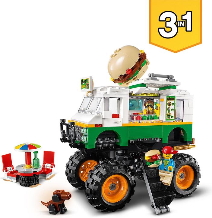 Actual product image LEGO Burger Monster Truck (31104, LEGO Creator Expert)