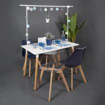 Image du produit Home Deco Factory barre deco de table ajustable int/ext blanc