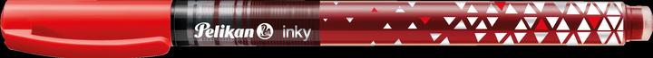 Immagine prodotto Pelikan Penna a inchiostro Inky 273 rosso, confezione in blister livello di inchiostro visibile, larghezza (Rosso, Red, 1 x)
