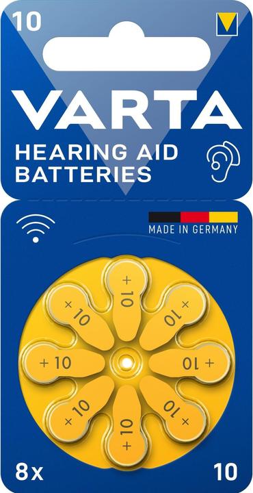 Immagine prodotto Varta Batteria per apparecchi acustici 10 8 pezzi (8 pz., PR70, 105 mAh)