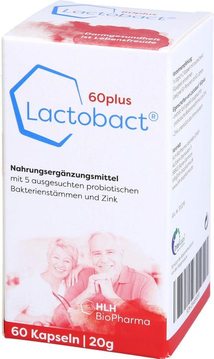 Produktbild Lactobact 60plus Kapsel (60 Stück, Kapseln, 21 g)