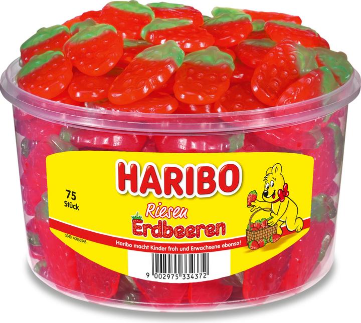 Haribo Riesen Erdbeeren (75 Stk., 1125 g)