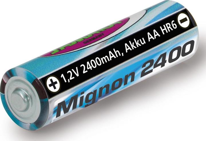 Actual product image Jamara Battery 1.2V 2400mAh NiMh Mignon AA HR6 (1 pcs., AA, 2400 mAh)