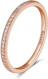 Immagine prodotto Rosato Anello minimalista in bronzo con zirconi Allegra RZA030 - Circuito: 50 mm (50)