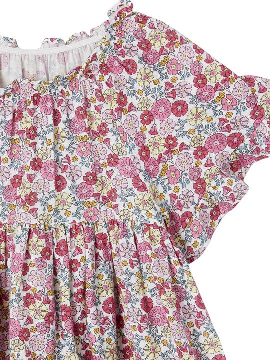 Image du produit Vertbaudet Robe fille fleurie avec manches papillon (146)
