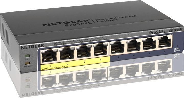 Image du produit Netgear Gs108pe-300eus (8 ports)