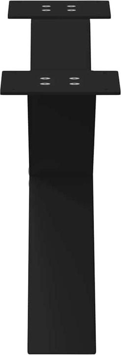 Produktbild VidaXL Couchtischbeine X-Form 2 Stk. Schwarz 70x(30-31) cm Stahl Tischbein