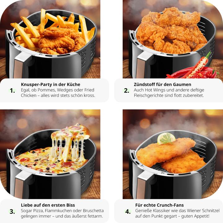 Actual product image tectake Hot air fryer Mika