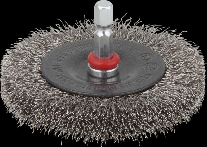 Actual product image wolfcraft wolfcraft 1 stainless steel wire disc brush ø75x12mm