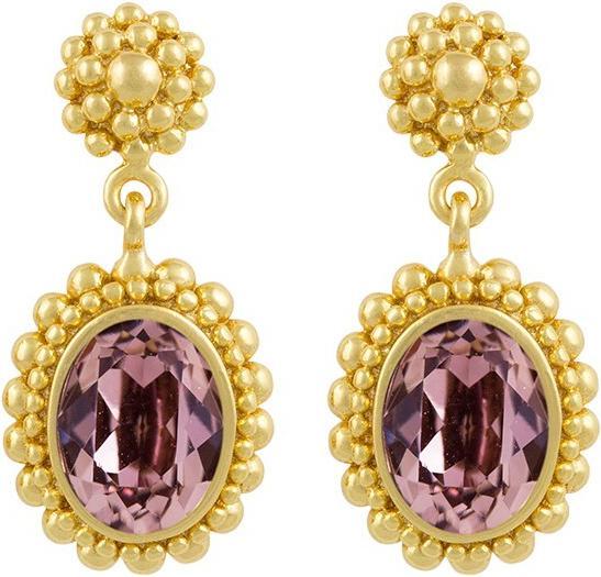 Produktbild Steinkult Ohrringe "Beverly" (Messing, Kristallstein, 18 Kt. Vergoldet)