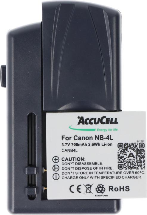 Actual product image AccuCell Universal Ladegerät für viele Handy Akku (Battery + charger)