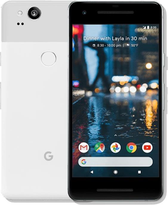 Google pixel 2 (128 GB, Clearly White, 5", Single SIM, 12.20 Mpx, 4G)