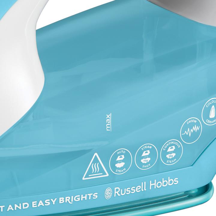 Produktbild Russell Hobbs 26482-56 Light & Easy Brights Aqua Dampfbügeleisen (2400 W, 135 g/min)