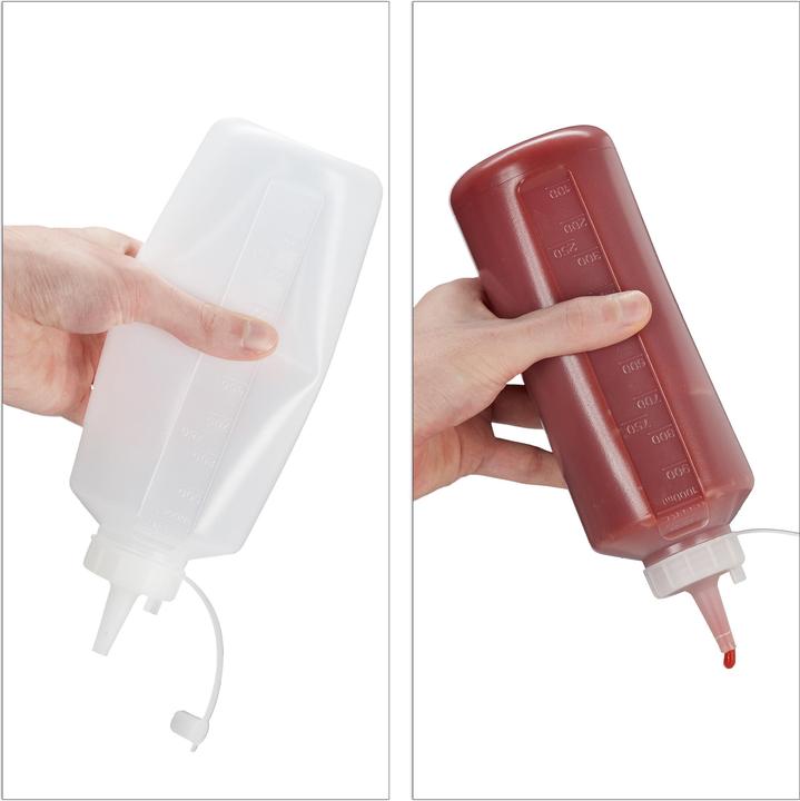 Produktbild Relaxdays 4x Quetschflasche (1 l)
