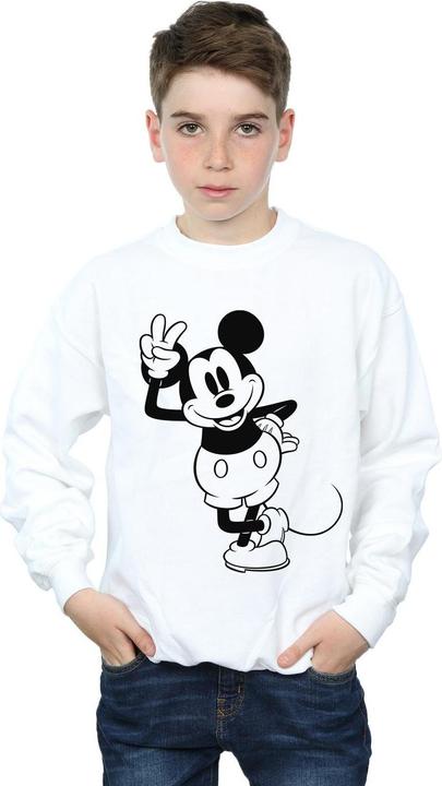 Actual product image Disney Boys Mickey Mouse Peace Hand Sweatshirt (152, 158)