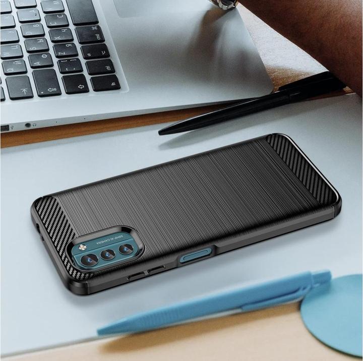 Actual product image Screenguard Nokia G21 Cover Carbon Brushed Soft TPU (Nokia G21)