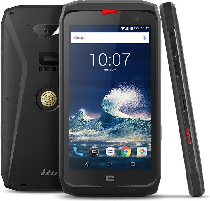 Crosscall Action X3 (32 GB, Black, 5", Hybrid Dual SIM, 12 Mpx, 4G)