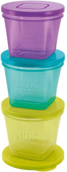 Actual product image NUK Fresh Foods freshness container, for storing baby food, stackable, space-saving, 3 sizes...