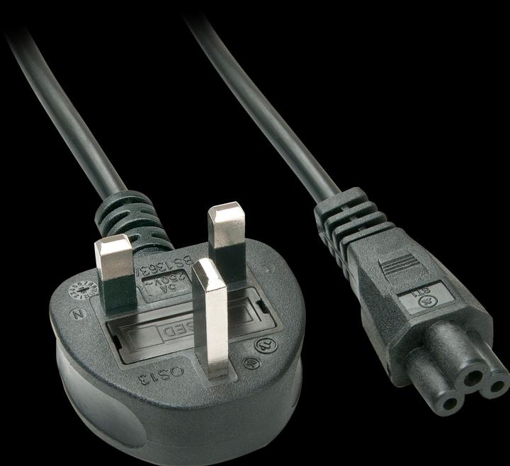 Produktbild Lindy 2m UK Netzstecker an IEC C5 (2 m)