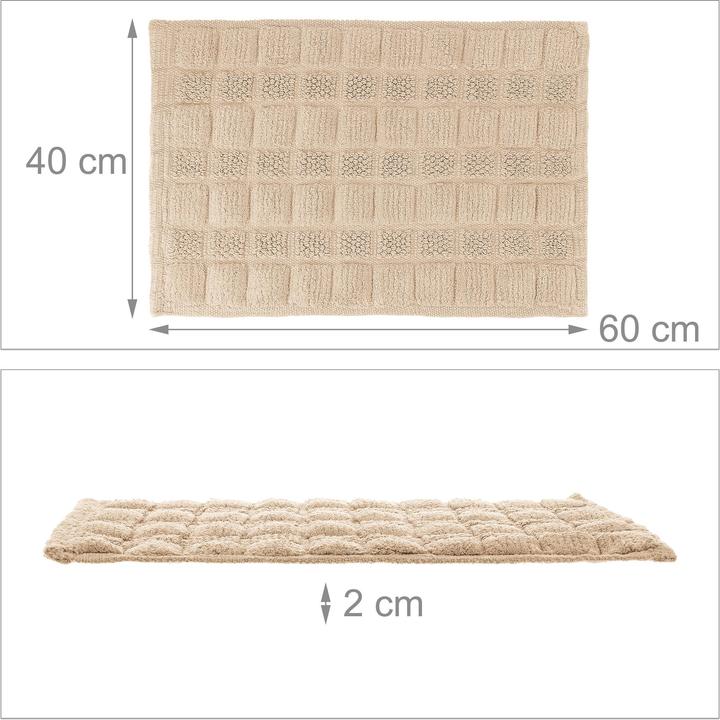 Produktbild Relaxdays Badematte (60 x 40 x 2 cm)