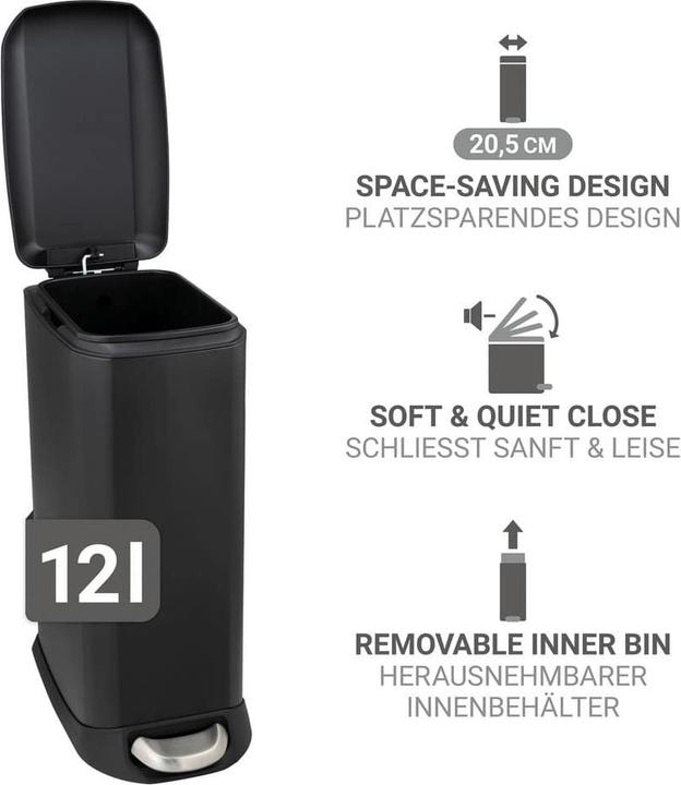 Image du produit Wenko Treteimer Design Easy-Close (12 l)