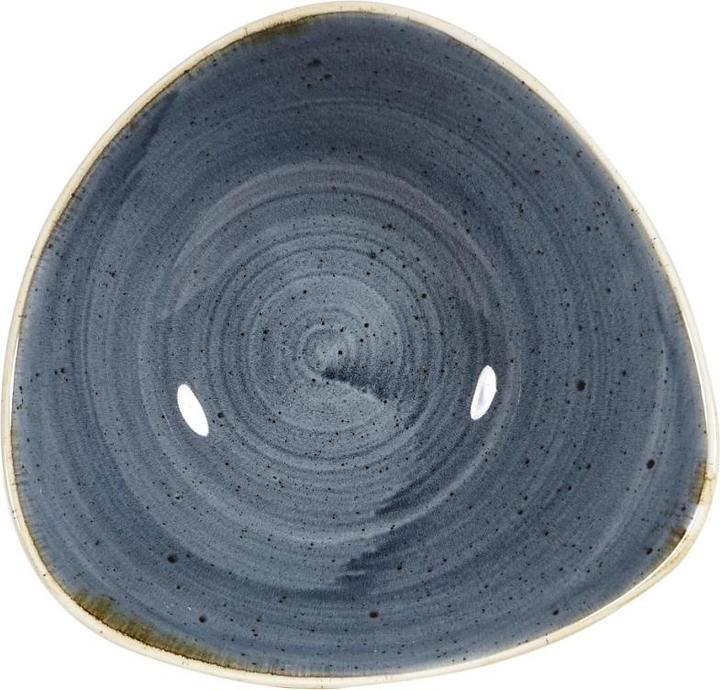 Actual product image Churchill Stonecast Blueberry triangle plate deep 23.5cm (1 x, 23.50 cm)