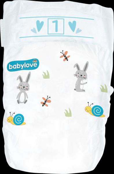 Immagine prodotto dm babylove Pannolini premium (Dimensione 1, Pacco trasportabile, 28 Pezzo/i)