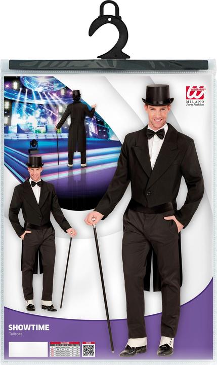Produktbild Widmann Schwarzer Herrenfrack - Zirkus Kostüm für Karneval (XL)