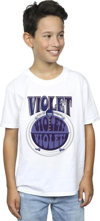 Immagine prodotto Willy Wonka & the Chocolate Factory Violet Turning Violet Maglietta Ragazzi (116)