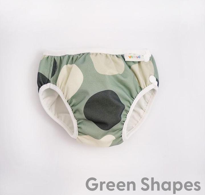 Produktbild ImseVimse Badewindel L 9-12 Kg - Grüne Formen (Gr. L, Tragepack, 1 Stück)