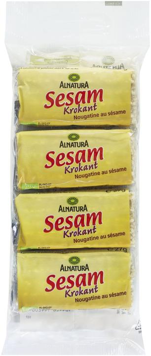 Image du produit Alnatura Barre croquante au sésame bio 4pcs 108g (4 pcs, 108 g)