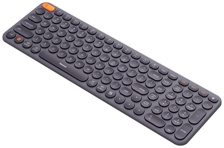 Produktbild Baseus Wireless Tri-Mode Keyboard K01B (Gray) (US, Kabellos, Kabelgebunden)