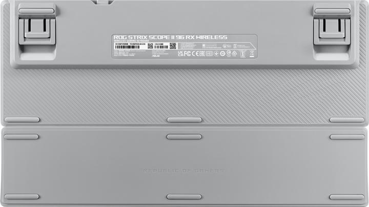 Produktbild ASUS Tastatur ROG Strix Scope II 96 RX Wireless WHT (DE, Kabellos, Kabelgebunden)