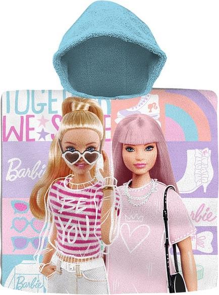 Kids Euroswan Barbie - Badeponcho - rosa/türkis - ca. 60 x 120 cm