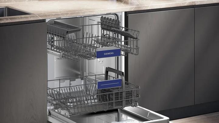 Actual product image Siemens iQ300, Semi-integrated dishwasher, 60 cm, Brushed steel, SN53ES04TE