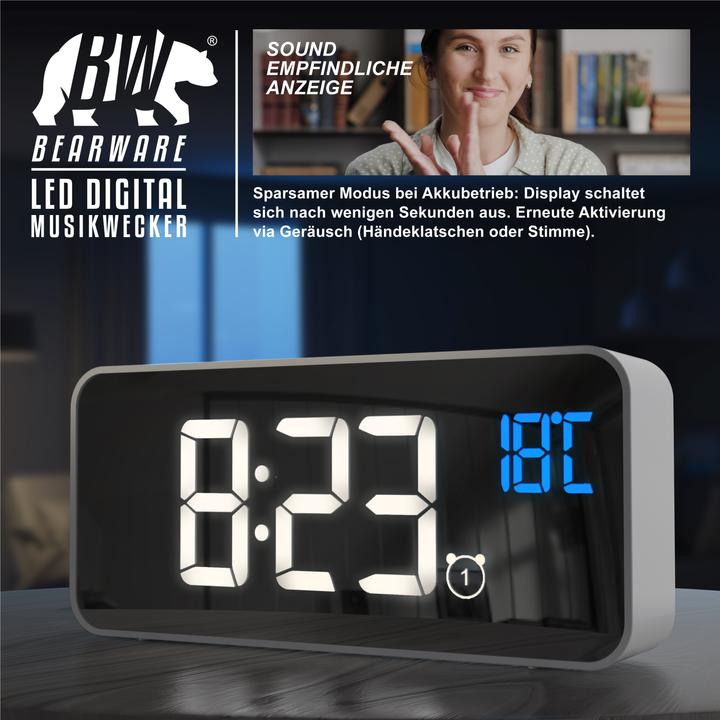 Actual product image Bearware Music alarm clock
