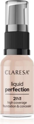 Claresa Liquid Perfection 2In1 Concealer & Foundation With Matte Finish Liquid 103 Cool Medium 18G