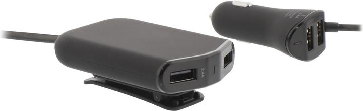 Actual product image Sweex Car Charger 4 Outputs 9.6 A USB Black