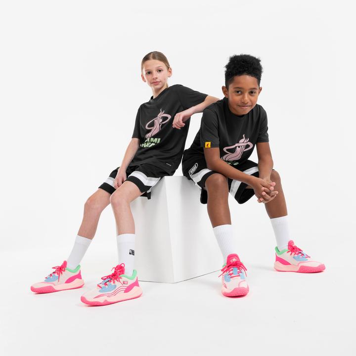 Image du produit Tarmak Chaussures de basket enfants basses NBA Miami Heat - Fast 900 Low-1 rose (37)