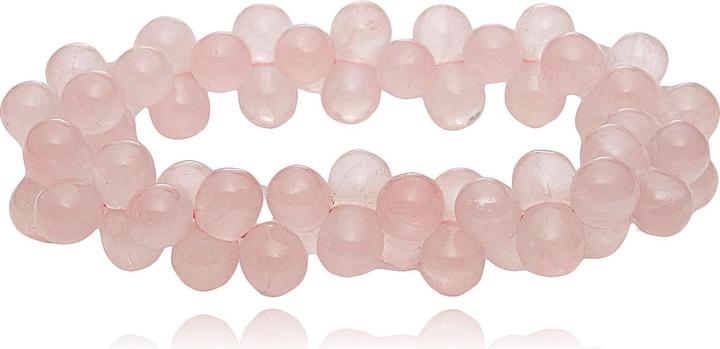 Immagine prodotto Leyda Rosenquarz Armband (17 cm, Pietra colorata)