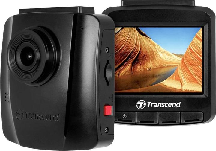 Actual product image Transcend Dashcam - DrivePro 110 - 64GB (suction cup mount) (Rechargeable battery, Built-in display, Accelerometer, Night vision, Built-in microphone, WQXGA)