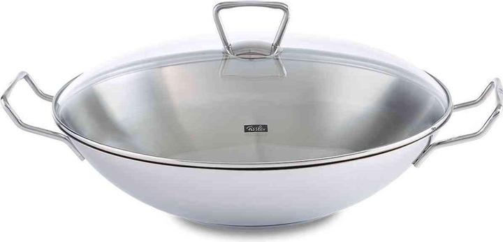 Actual product image Fissler 006-823-35-001/0 Pan Wok / Frying Pan Round (36 cm, Wok, Stainless steel)