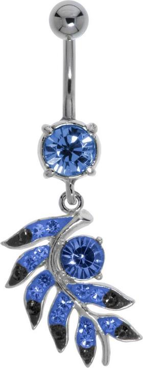 Immagine prodotto Bijouteria Piercing ventre (Vetro (di orologio), Acciaio chirurgico 316L, Ottone rodiato in ottone rodiato)