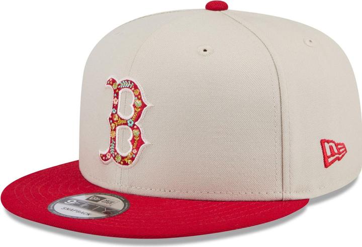 New Era 9Fifty Snapback Cap - FLORAL Boston Red Sox stone
